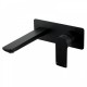 Black Bathtub/Basin Wall Mixer With Spout Wall Mounted Color Up Extend